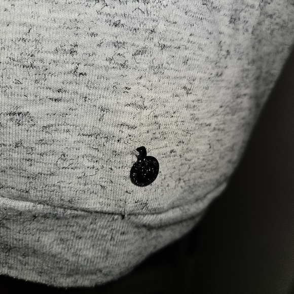 Maison Scotch La Femme Selon Marie Gray Black Rouge Sweatshirt Sz 2 US M Sweater - Picture 5 of 14